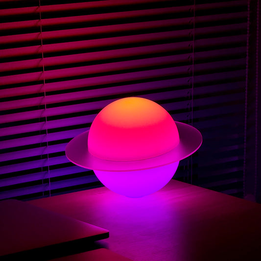 Moonside Neon Planet Lamp