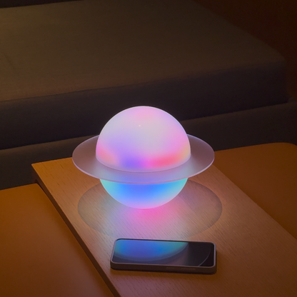 Moonside Neon Planet Lamp
